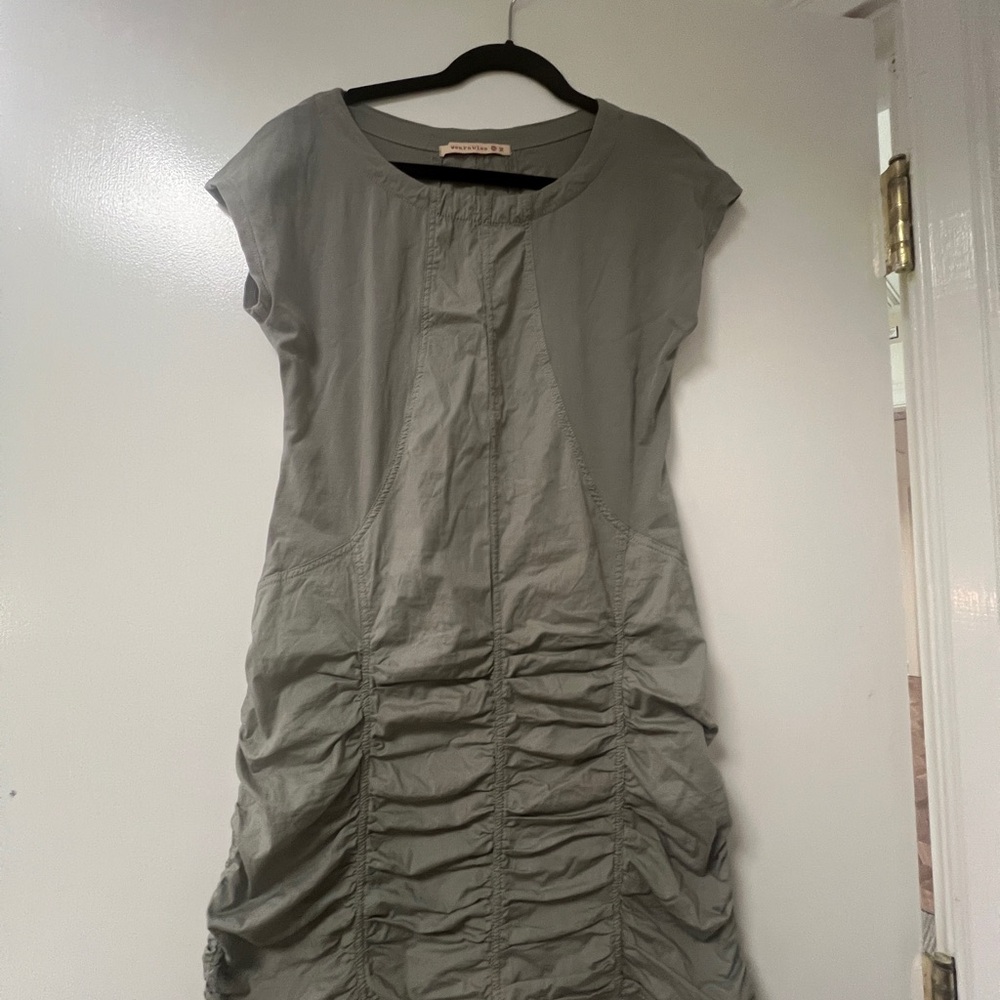 Chic Gray Midi Dress